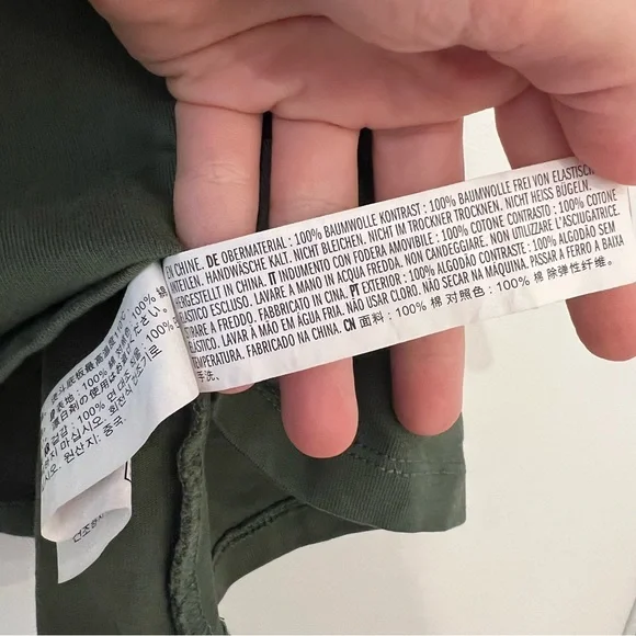 English Factory Ruffle Sleeve Blouse Dark Green - Picture 6 of 7